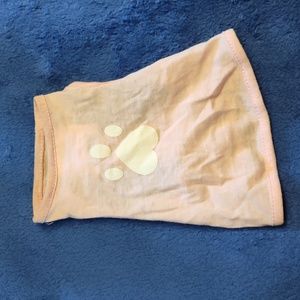 Pink paw print shirt, a companion road product,